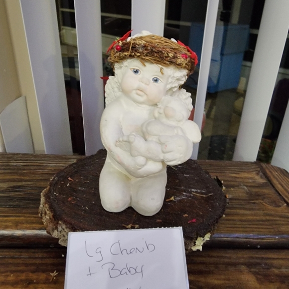 Hallmark Dreamsicle, Cherub, Angel Cradling Baby collectible, figurine, #1 - Picture 1 of 9